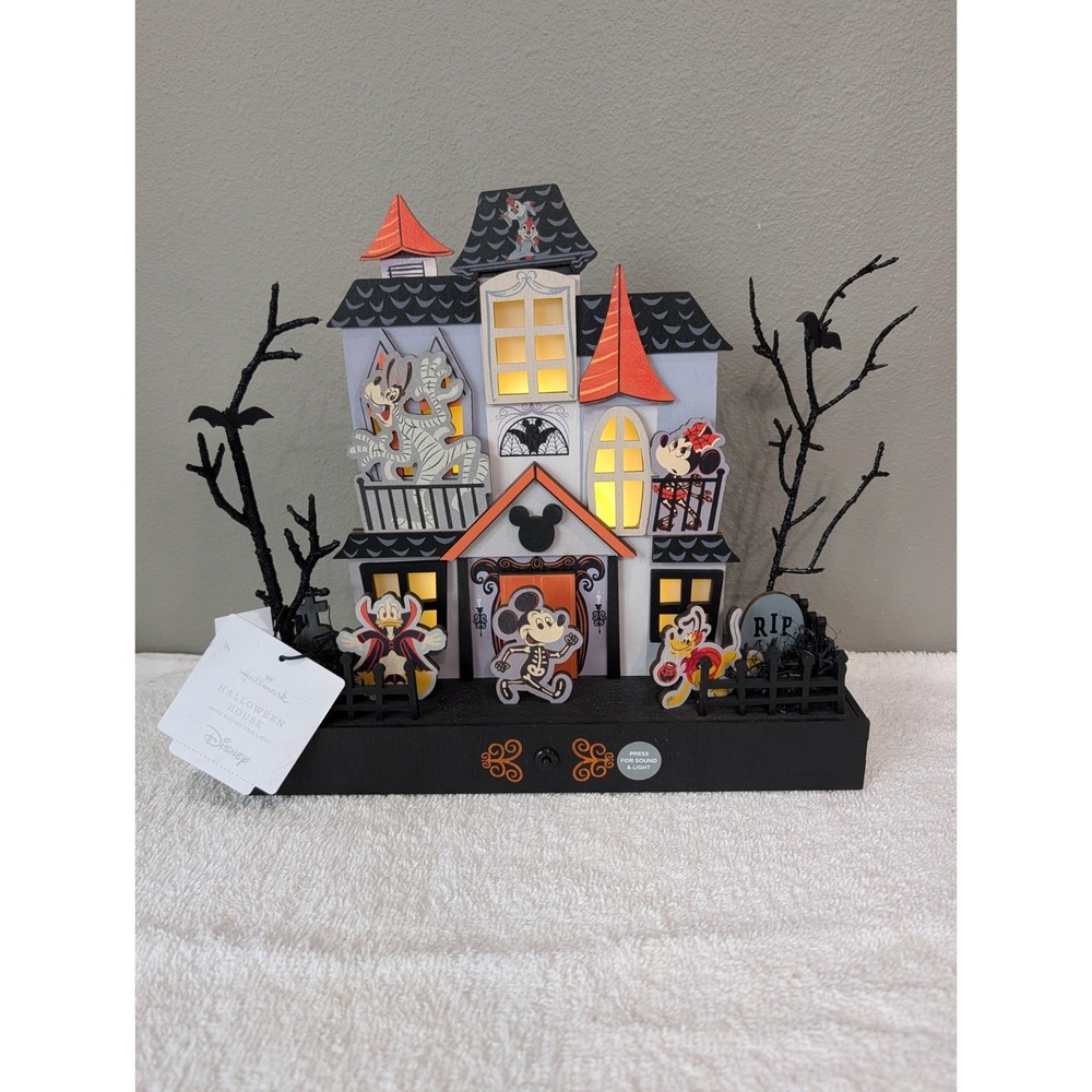 Hallmark Disney Mickey Mouse Halloween House With Sound & Light 2025 Tag Video